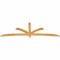 Ekena Millwork Davenport Rough Sawn Timber Gable Bracket, Western Red Cedar, 108"W x 36"H x 2"D x 4"F, 8/12 Pitch GBW108X36X0204DAV00RWR - alternate 2